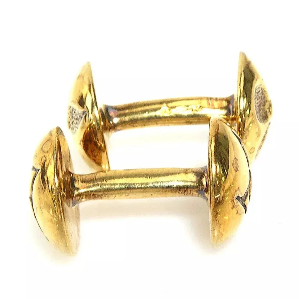 Auth LOUIS VUITTON Cufflinks Gold Metal M30974 -